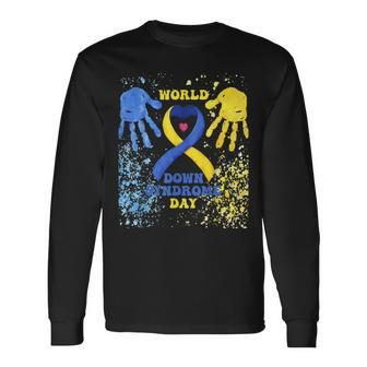 Love World Down Syndrome Awareness Day Love Long Sleeve T-Shirt - Seseable
