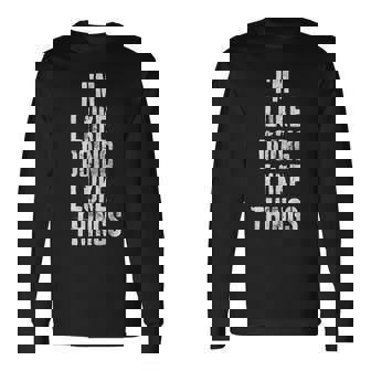 Im Luke Doing Luke Things Personalized First Name Long Sleeve T-Shirt | Seseable CA