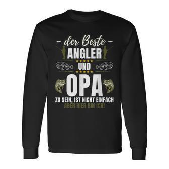 Lustiges Angel Angeln Fischen Fischer Angler Opa Spruch Langarmshirts - Seseable