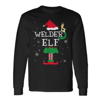 Lustiges Weihnachtskostüm Für Die Ganze Familie Welder Elf Langarmshirts - Seseable