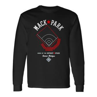 Mack Park Home Of The Detroit Stars Long Sleeve T-Shirt T-Shirt | Mazezy