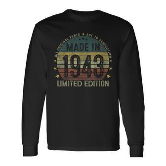 Made In 1943 80 Years Old 80Th Birthday For Long Sleeve T-Shirt T-Shirt | Mazezy