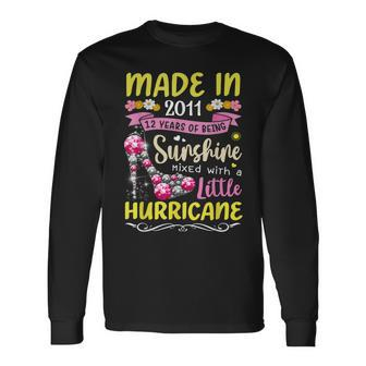 Made In 2011 12 Year Old 12Th Birthday For Girl Women Long Sleeve T-Shirt - Thegiftio UK