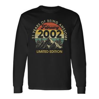 Made In February 2002 Limited Edition 21St Birthday Long Sleeve T-Shirt - Seseable