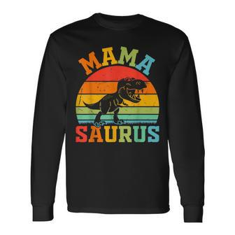 Mamasaurus Mama Saurus Mama Dino Langarmshirts - Seseable