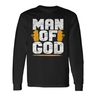 Man Of God Christian Believer Dad Daddy Father’S Day Cute Long Sleeve T-Shirt T-Shirt | Mazezy