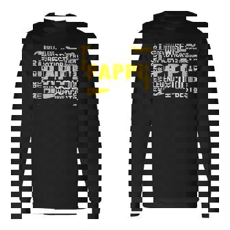 The Man The Myth Legend Motivator Pappi Fathers Day Long Sleeve T-Shirt - Thegiftio