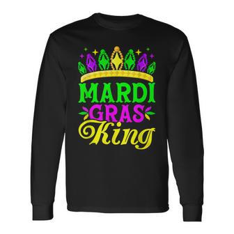 Mardi Gras King Carnival Festival Mardi Gras Graphic V2 Long Sleeve T-Shirt - Seseable