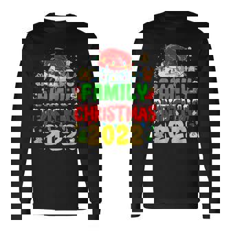 Matching Family Christmas 2022 Team Santa Elf Squad Pajamas Men Women Long Sleeve T-shirt Graphic Print Unisex | Seseable FR