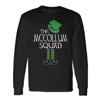 Mccollum Name The Mccollum Squad Leprechaun V2 Long Sleeve T-Shirt - Seseable