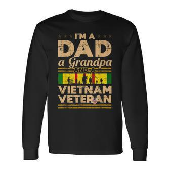 Memory Of Vietnam Veteran Im A Dad Grandpa Long Sleeve T-Shirt - Seseable