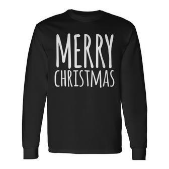 Merry Christmas Weihnachts Spruch Dekoration Damen Herren V2 Langarmshirts - Seseable