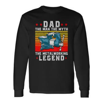 The Metalworking Legend Long Sleeve T-Shirt - Monsterry