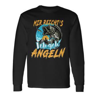 Mir Reichts Ich Geh Angeln Angel Angler Fischen Geschenk Langarmshirts - Seseable