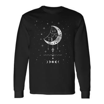 Moon Phases Magic Harmony Alchemy Astrology Long Sleeve T-Shirt T-Shirt | Mazezy