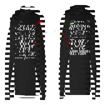 Most Likely To Be Santas Favorite Christmas Family Matching Men Women Long Sleeve T-shirt Graphic Print Unisex - Seseable