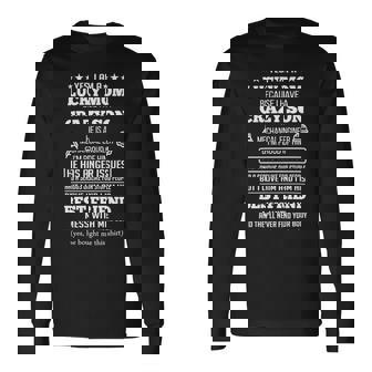 Mother Grandma Yes I Am A Lucky Mom Because I Have A Carzy Son 182 Mom Grandmother Long Sleeve T-Shirt - Monsterry