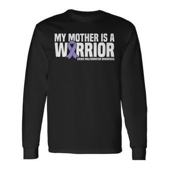 My Mother Is A Warrior Chiari Malformation Awareness Men Women Long Sleeve T-Shirt T-shirt Graphic Print - Thegiftio UK