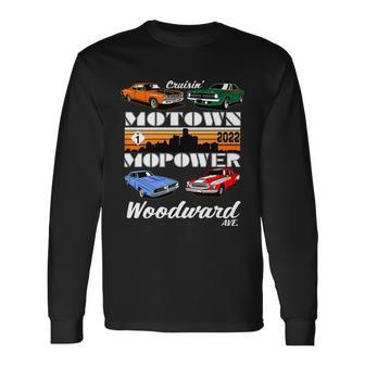 Motown Mopower 2022 Woodward Car Cruise Long Sleeve T-Shirt - Monsterry DE