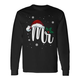Mr Claus Matching Christmas V3 Long Sleeve T-Shirt - Monsterry UK