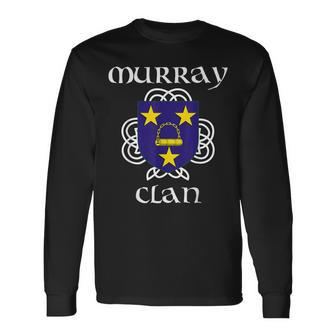 Murray Crest Irish Reunion Men Women Long Sleeve T-Shirt T-shirt Graphic Print - Thegiftio UK