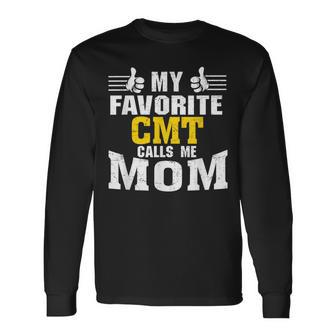 My Favorite Cmt Calls Me Mom Men Women Long Sleeve T-shirt Graphic Print Unisex - Seseable