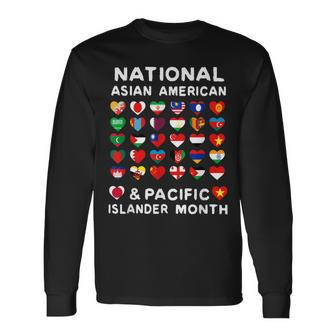 National Asian American And Pacific Islander Heritage Month Long Sleeve T-Shirt T-Shirt | Mazezy