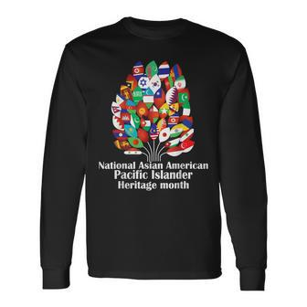 National Asian American Pacific Islander Heritage Month Tree Long Sleeve T-Shirt T-Shirt | Mazezy