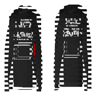 I Need Ramen Japan Anime Noodle Love Ramen Long Sleeve T-Shirt | Mazezy