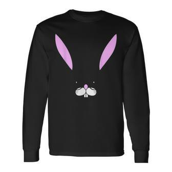 Nerd Bunny Glasses Hipster Rabbit Lover Easter Long Sleeve T-Shirt - Seseable