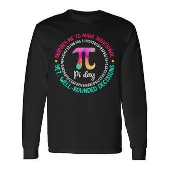 Nerd Math Teacher Men Women Pi Day Inspire Geek Long Sleeve T-Shirt - Seseable