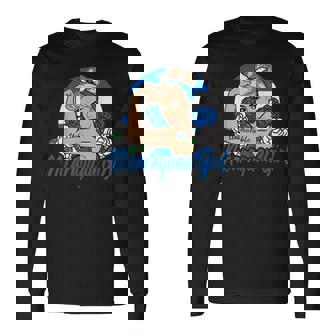 Nicaragua Girl Nicaraguan Mujer Nicaraguense Flag Long Sleeve T-Shirt | Mazezy