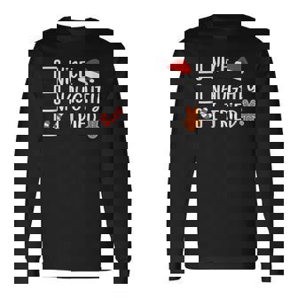 Nice Naughty I Tried Santas Naughty List Christmas Men Women Long Sleeve T-Shirt T-shirt Graphic Print - Thegiftio