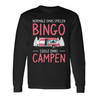 Normale Omas Spielen Bingo Coole Omas Campen Langarmshirts - Seseable