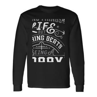 Nothing Beats Being A Poppy Grandpa Fathers Day Men Long Sleeve T-Shirt - Seseable