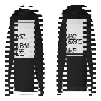 Novelty Realtor Pocket Realtor Life Real Agent Long Sleeve T-Shirt | Mazezy