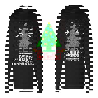 Oh Chemistree Science Christmas Tree Chemistry Chemist Men Women Long Sleeve T-Shirt T-shirt Graphic Print - Thegiftio