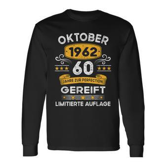 Oktober 1962 Lustige Geschenke 60 Geburtstag Langarmshirts - Seseable