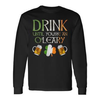Oleary Name For Proud Irish From Ireland Long Sleeve T-Shirt - Seseable