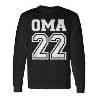 Oma 2022 Schwangerschaft Verkünden V2 Langarmshirts - Seseable