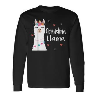 Oma Lama Nette Lamas Liebhaber Frauen Nana Geschenk Langarmshirts - Seseable