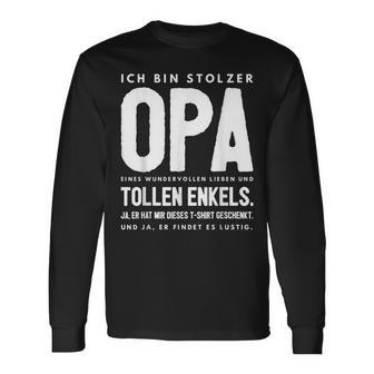 Opa Enkel Team Langarmshirts, Lustiges Spruch Geburtstag - Seseable