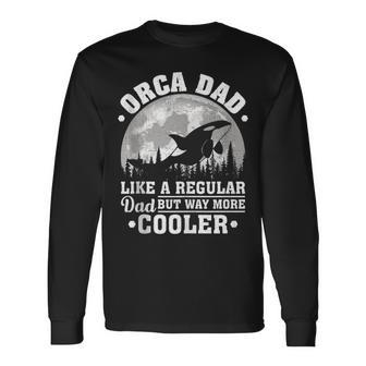 Orca Dad Like A Regular Dad Orca Father’S Day Tank Top Long Sleeve T-Shirt | Mazezy