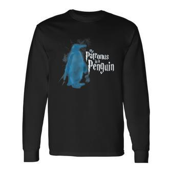 Original My Patronus Is A Penguin Halloween Costume Wizard Shirt Men Women Long Sleeve T-Shirt T-shirt Graphic Print - Thegiftio UK