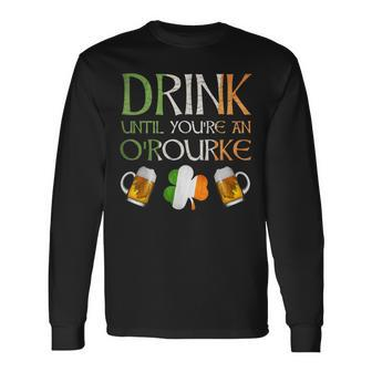 Orourke Name For Proud Irish From Ireland Long Sleeve T-Shirt - Seseable