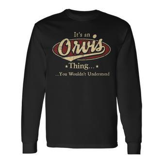 Orvis Shirt Personalized Name With Name Orvis Long Sleeve T-Shirt - Seseable