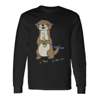 Otter Pop Long Sleeve T-Shirt - Seseable