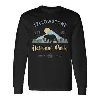 Outdoor National Park Yellowstone National Park Long Sleeve T-Shirt - Seseable
