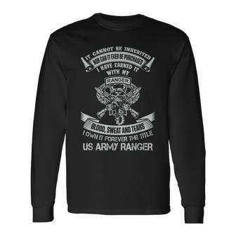 Own It Forever The Title Us Army Ranger Veteran Long Sleeve T-Shirt - Seseable