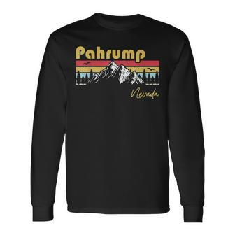 Pahrump Nevada Roots Hometown Vintage Home State Pride Men Women Long Sleeve T-shirt Graphic Print Unisex - Seseable